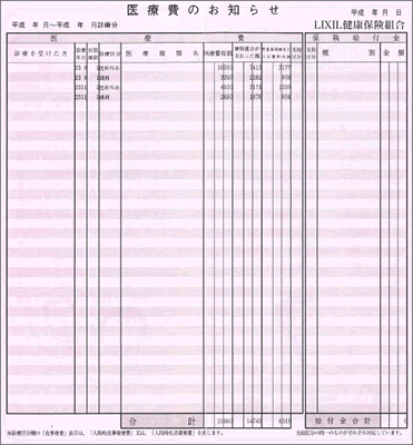 費 お知らせ 医療 の 医療費のお知らせ